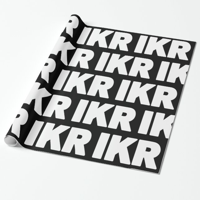 Papier Cadeau IKR | Papier d'enrobage de l'arceau de texte (Déroulé)