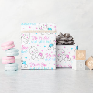 Papier Cadeau Il Elle Nouveau Bébé