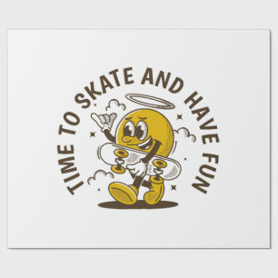 Papier Cadeau Il est temps de patiner