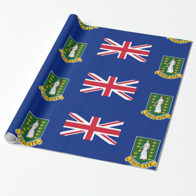 Papier Cadeau Îles Vierges britanniques (Déroulé)