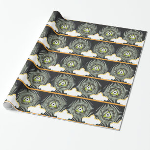 Papier Cadeau Illuminati tout le nouvel ordre mondial voyant