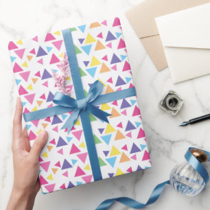 Papier Cadeau illusima Fête Triangles Arc-en-ciel