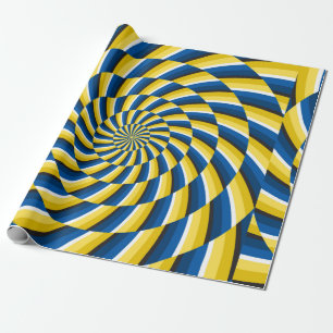 Papier Cadeau Illusion de mouvement optique Vintage arrière - pl