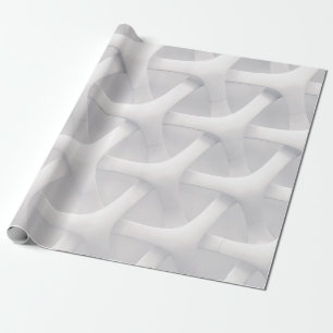 Papier Cadeau Illusion d'optique blanche et grise
