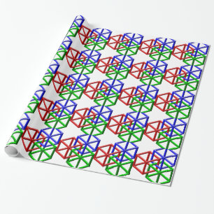Papier Cadeau Illusion optique de la géométrie impossible de