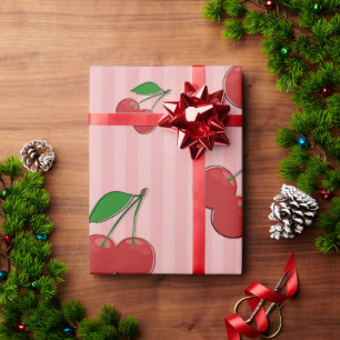 Papier Cadeau Illustration de cerises