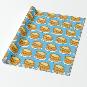 Papier Cadeau Illustration de dessin animé de tarte aux œufs