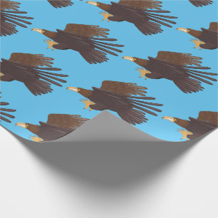 Papier Cadeau Illustration de dessin animé drôle d'aigle royal
