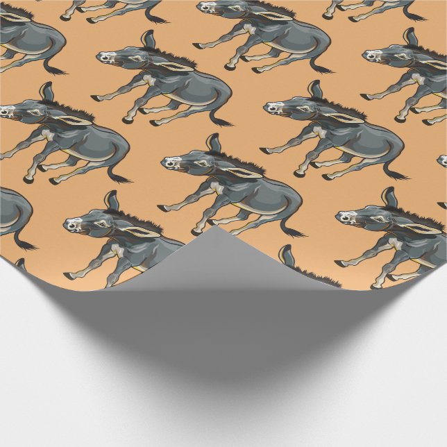 Papier Cadeau illustration de donkey (Coin)