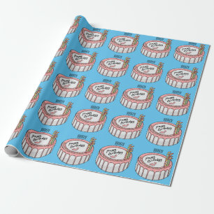 Papier Cadeau Illustration de gâteau d'anniversaire