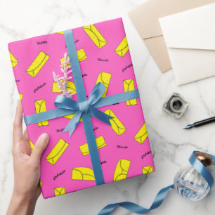 Papier Cadeau Illustration de nourriture mexicaine motif tortill