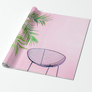 Papier Cadeau Illustration de palmier vert et noir