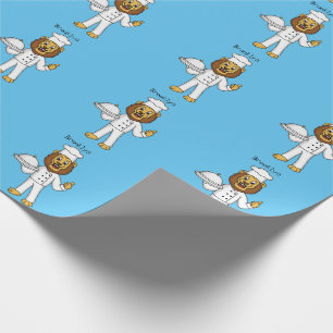 Papier Cadeau Illustration du chef mignon lion