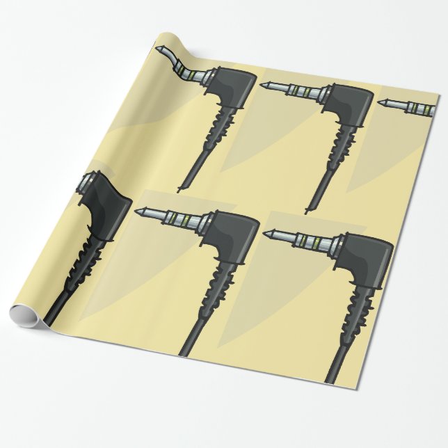 Papier Cadeau Illustration du gadget technique du connecteur jac (Déroulé)