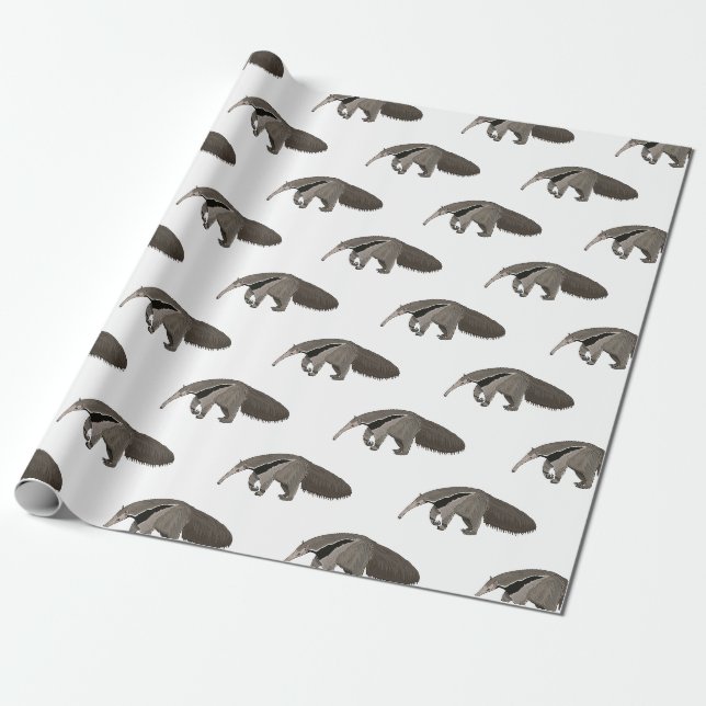 Papier Cadeau Illustration d'un dessin animé d'Anteater (Déroulé)
