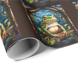 Papier Cadeau Illustration majestueuse de grenouille Arcane