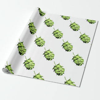 Papier Cadeau Illustration noire d'encre d'houblon pour des