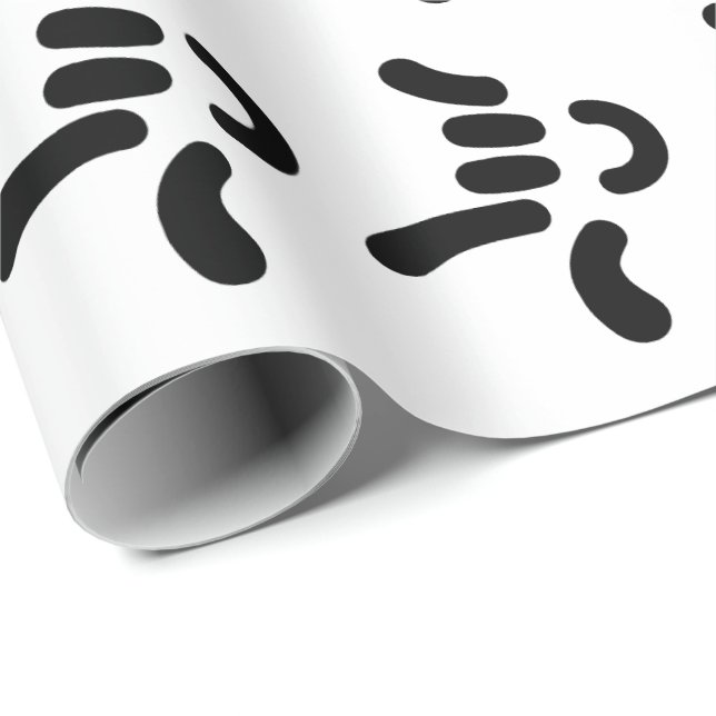Papier Cadeau ILY (I Love You) ASL - Enveloppement de cadeaux en (Coin rond)
