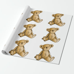 Papier Cadeau Image de l'ours en peluche pour le papier d'envelo