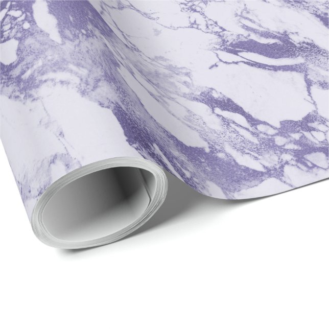 Papier Cadeau Imaginaire Abstrait pourpre (Coin rond)