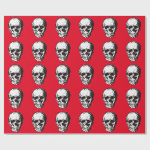 Papier Cadeau Imaginaire crâne Art Rock Punk Métal lourd