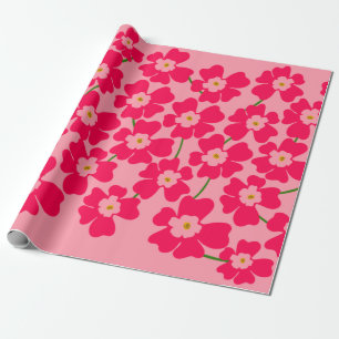 Papier Cadeau Imaginaire rose magenta puissance
