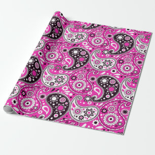 Papier Cadeau Imaginaire rose rose Fun Girls Anniversaire