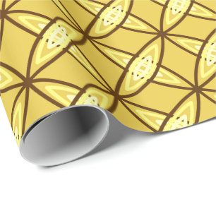 Papier Cadeau Impression atomique moderne du milieu du siècle -