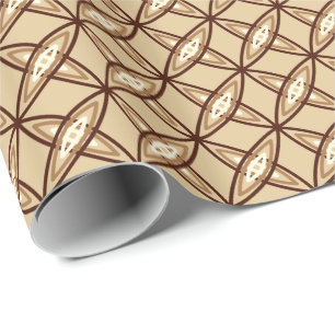 Papier Cadeau Impression atomique moderne du milieu du siècle - 