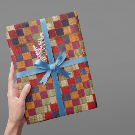 Papier Cadeau Impression composée indienne multicolore