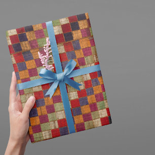 Papier Cadeau Impression composée indienne multicolore