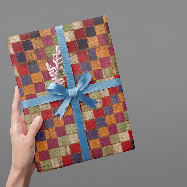 Papier Cadeau Impression composée indienne multicolore (Créateur téléchargé)