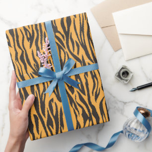 Papier Cadeau Impression d'animal Impression de tigre thème Safa