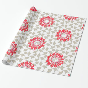 Papier Cadeau Impression de marguerite florale sur des pétales g