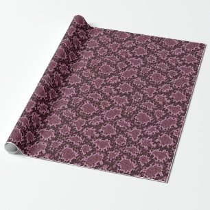 Papier Cadeau Impression de serpent rose