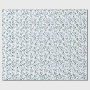Papier Cadeau Impression de style vintage avec de minuscules fle