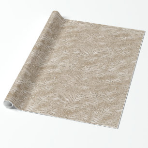 Papier Cadeau Impression de zèbres dorés