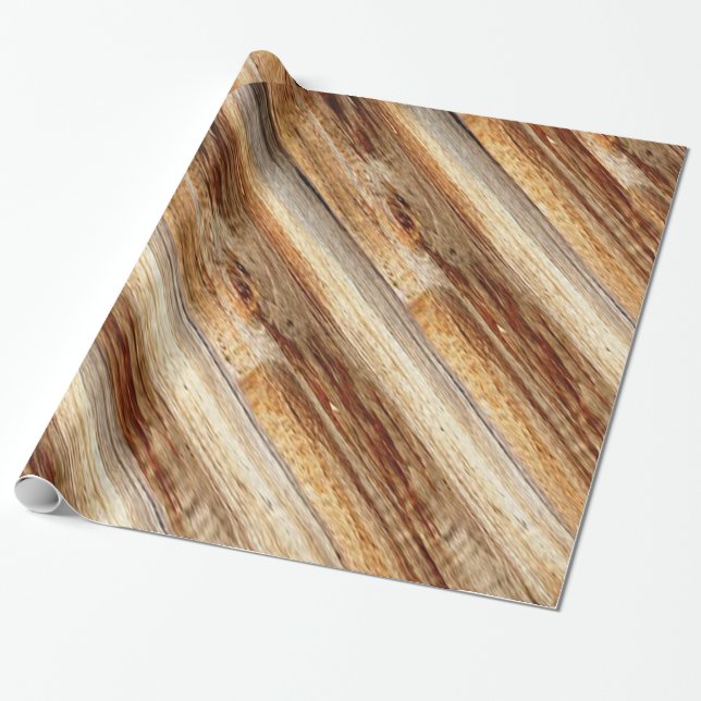 Papier Cadeau Impression en bois d'écorce (Déroulé)