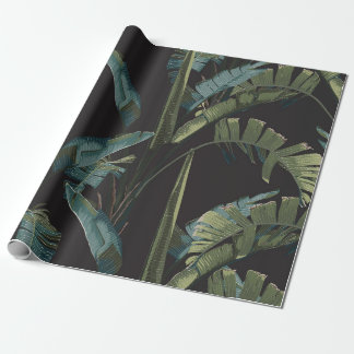 Papier Cadeau Impression estivale. La forêt tropicale de la jung