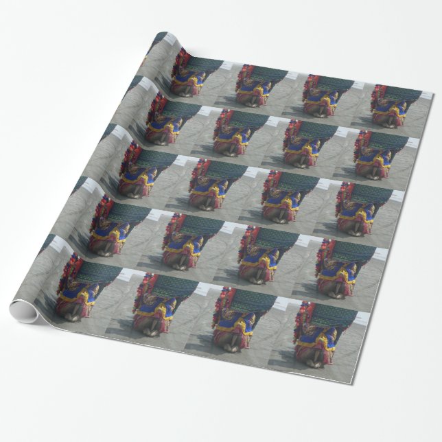 Papier Cadeau Imprimé/graphique en forme de chameau (Déroulé)