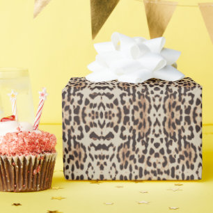Papier Cadeau Imprimé Léopard Animal