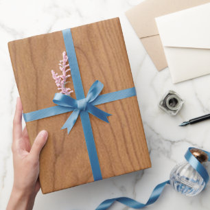 Papier Cadeau Imprimé numérique en bois Brown