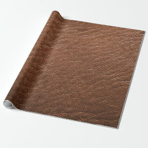 Papier Cadeau Imprimer Cuir animal Brown Faux