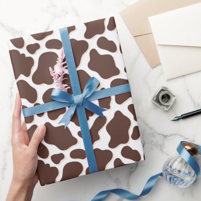 Papier Cadeau Imprimés de vache chic (Cadeaux)