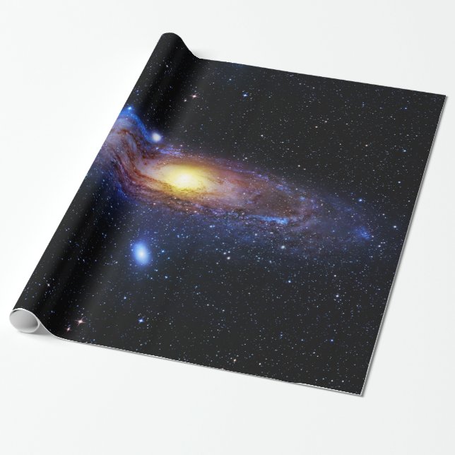 Papier Cadeau Inconnu de galaxie (Déroulé)