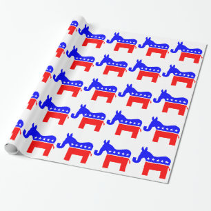 Papier Cadeau INDÉPENDANT ET BIPARTISAN - Hybride entre âne et é