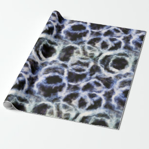 Papier Cadeau indigo shibori recyclé :