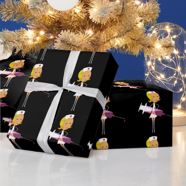 Papier Cadeau Infirmière (Vacances)