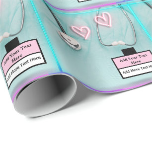 Papier Cadeau Infirmière moderne Médecin Stéthoscope Et Uniforme