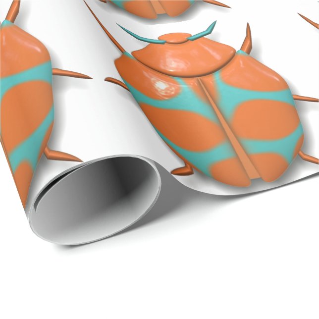 Papier Cadeau insecte insecte insecte insecte cocu (Coin rond)